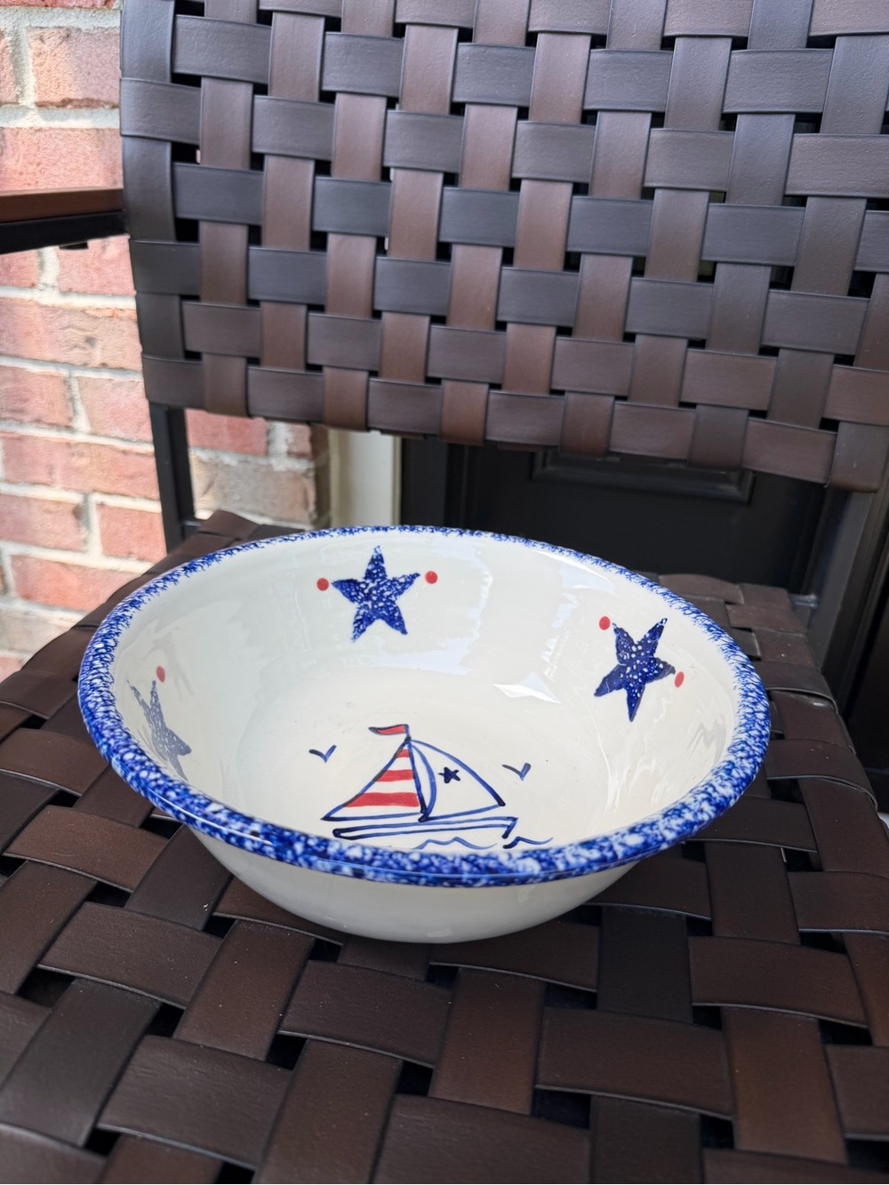 Three Rivers Pottery Serving Bowl 25th Anniversary